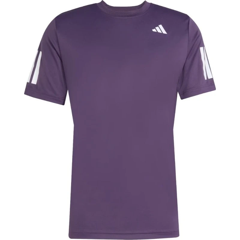 Adidas Club Climacool 3-Stripes T-shirt - Aurora Plum
