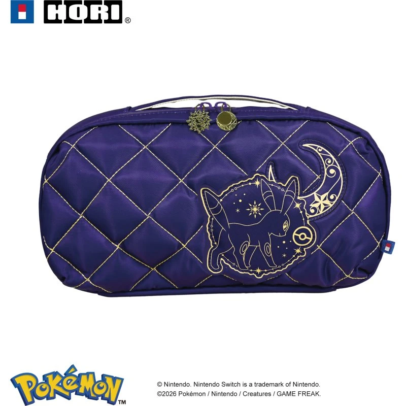 HORI Puff Pouch Espeon & Umbreon til Nintendo Switch 2 - Purple