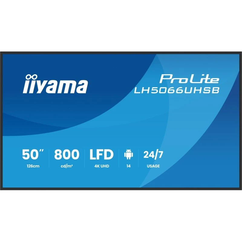 IIYAMA LH5066UHSB-B1AG 50" 4K Digital Signage Skærm