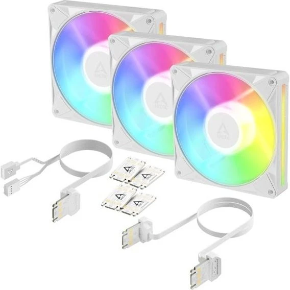 ARCTIC BioniX P14 A-RGB 140 mm blæser, hvid (3-pak)