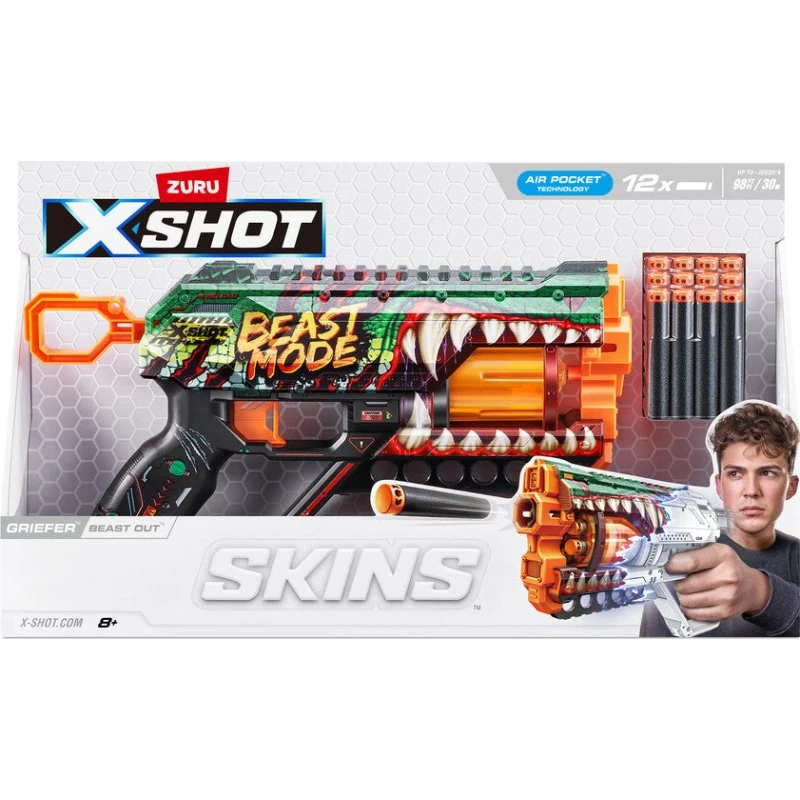 XShot Skins Griefer Blaster med 12 darts