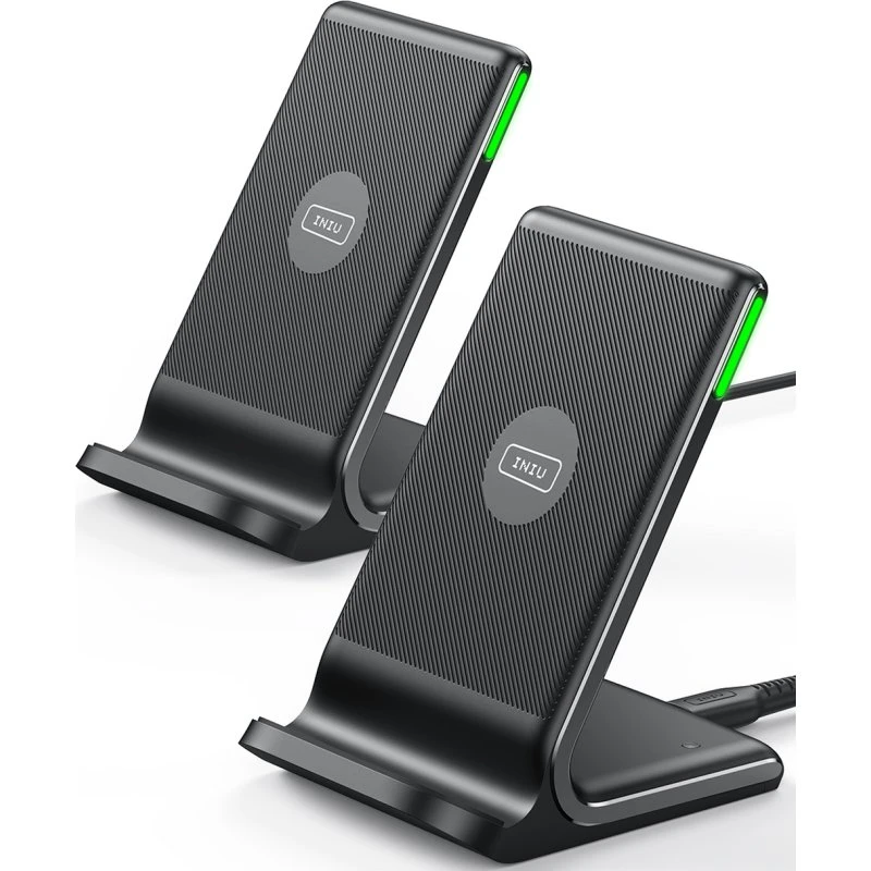 INIU I211 15W Qi-cert. Trådløs Oplader 2-pak