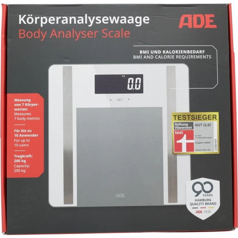 ADE BA2300-2 Square Kropsanalysevægt - Hvid