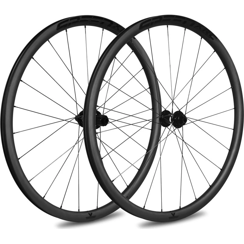 Veltec Speed XCR 30 Carbon Hjulsæt - Thru Axle Shimano Sort
