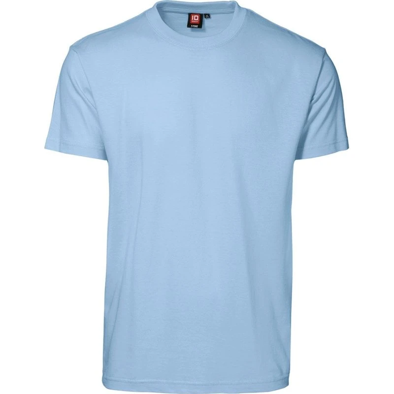 ID T-Time T-shirt Rund Hals - Lys Blå