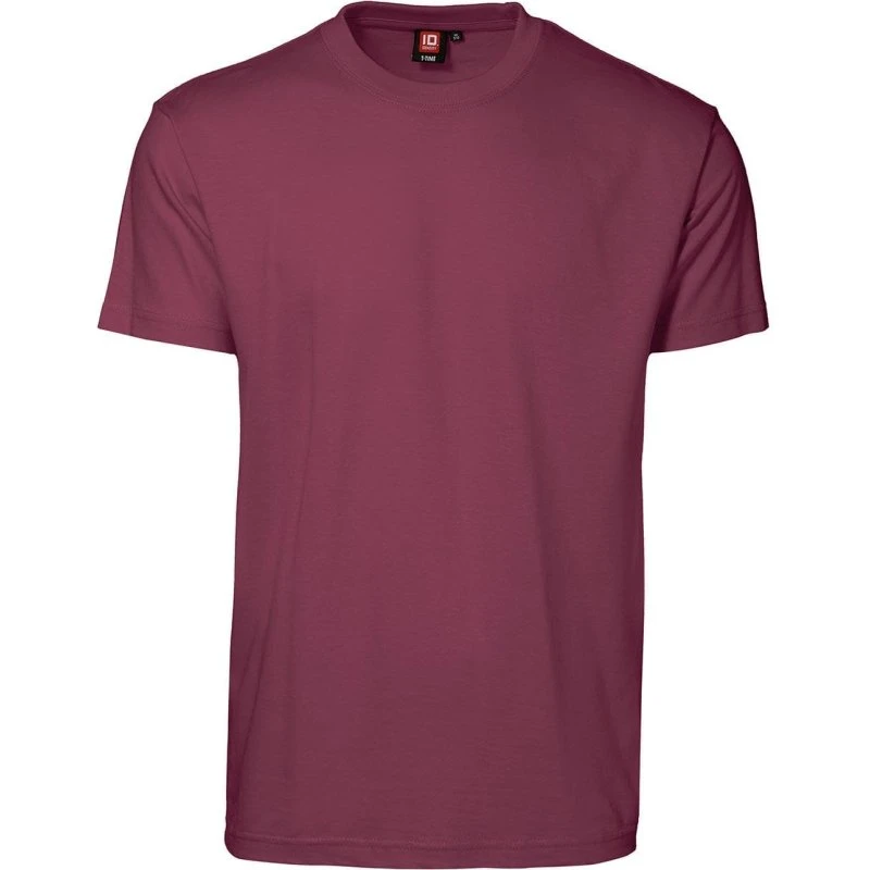 ID T-Time T-shirt Rund hals Bordeaux