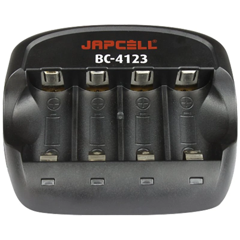 Japcell BC-4123 Batterilader til 4x CR123A 3.7V Li-ion