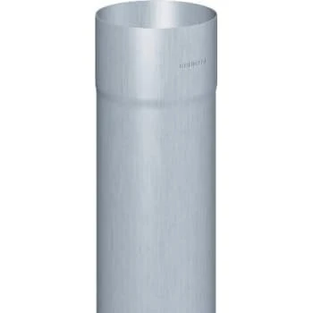 Rheinzink nedløbsrør 76 mm i zink - 3 meter