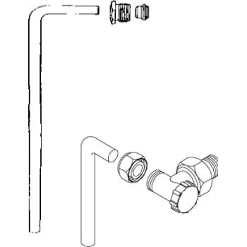 Gabotherm stålrørssæt 12 mm - 85-100 mm afstand