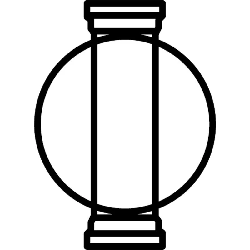 Wavin rense- & inspektionsbrønd 110x315 mm, lige gennemløb