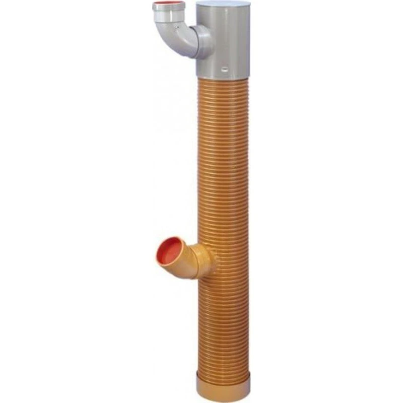 Wavin Tagnedløbsbrønd PVC 200 mm m/vandlås og bøjning