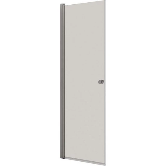 Solar Plus Match Brusedør 80cm Klar Glas Satin Profil