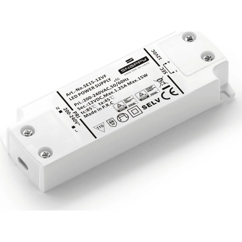 Snappy LED Driver 12V - 15W - Super Slim SNP15-12VF-1