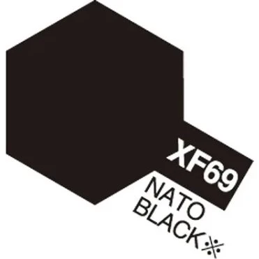 Tamiya XF-69 NATO Black (matt) 23 ml akrylmaling