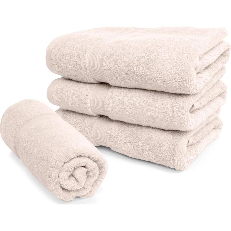 By Borg Økologisk Håndklæde - 100% GOTS Bomuld - 50x100 cm - Beige