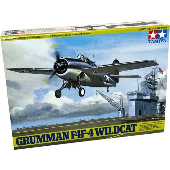 Tamiya Grumman F4F-4 Wildcat 1:48 plastmodelbyggesæt