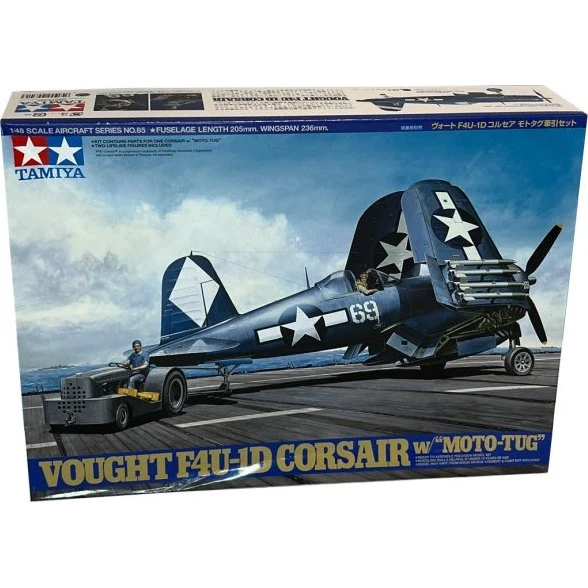 Tamiya 1:48 US Vought F4U-1D Corsair med Moto-Tug