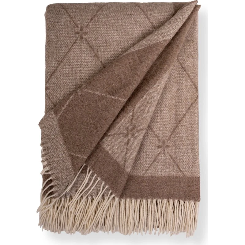 By Borg Toscana Spago Cashmere uldplaid - Natur 130x200 cm