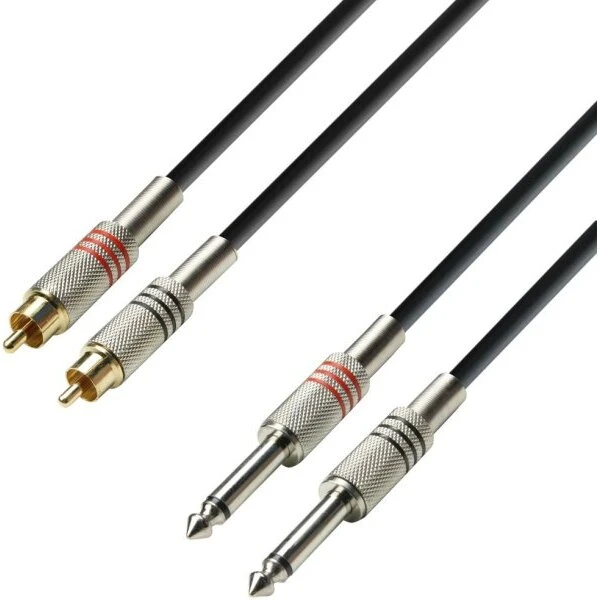 Adam Hall 3 STAR TPC 0600 – Signalkabel 2xRCA til 2xRCA, 3 m
