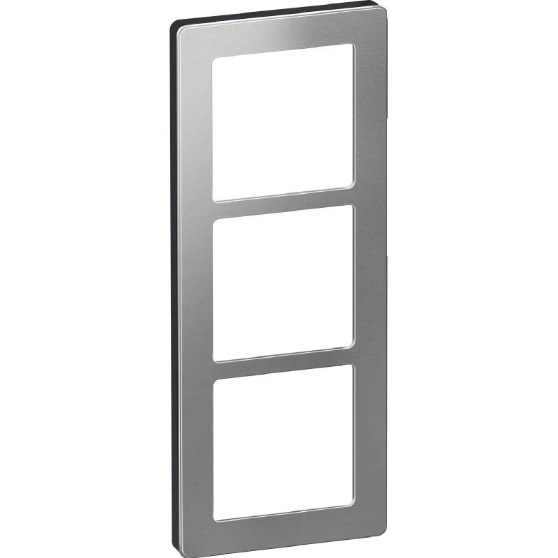 LK Fuga Pure designramme i stål, 3 moduler
