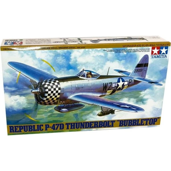 Tamiya 1:48 P-47D Thunderbolt Razorback Byggesæt