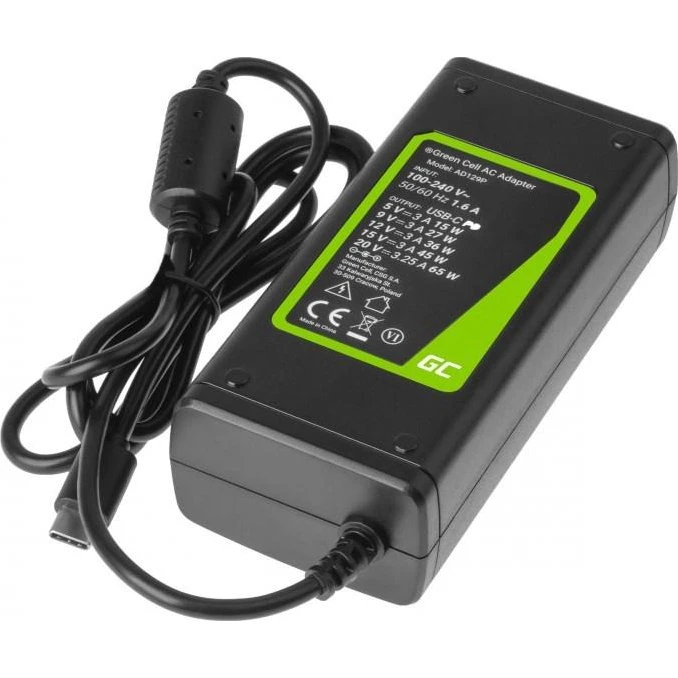 Green Cell AD134P USB-C oplader 65W - sort