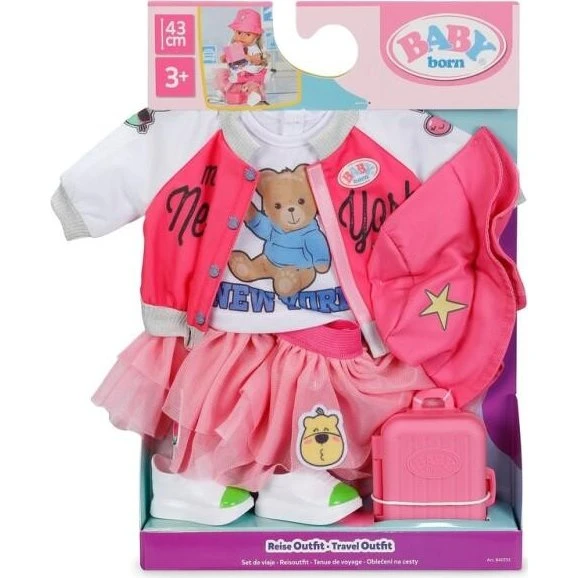 BABY born Travel Set til 43cm dukker med kuffert og pas