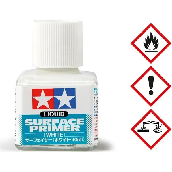 Tamiya 87096 Liquid Primer hvid 40 ml