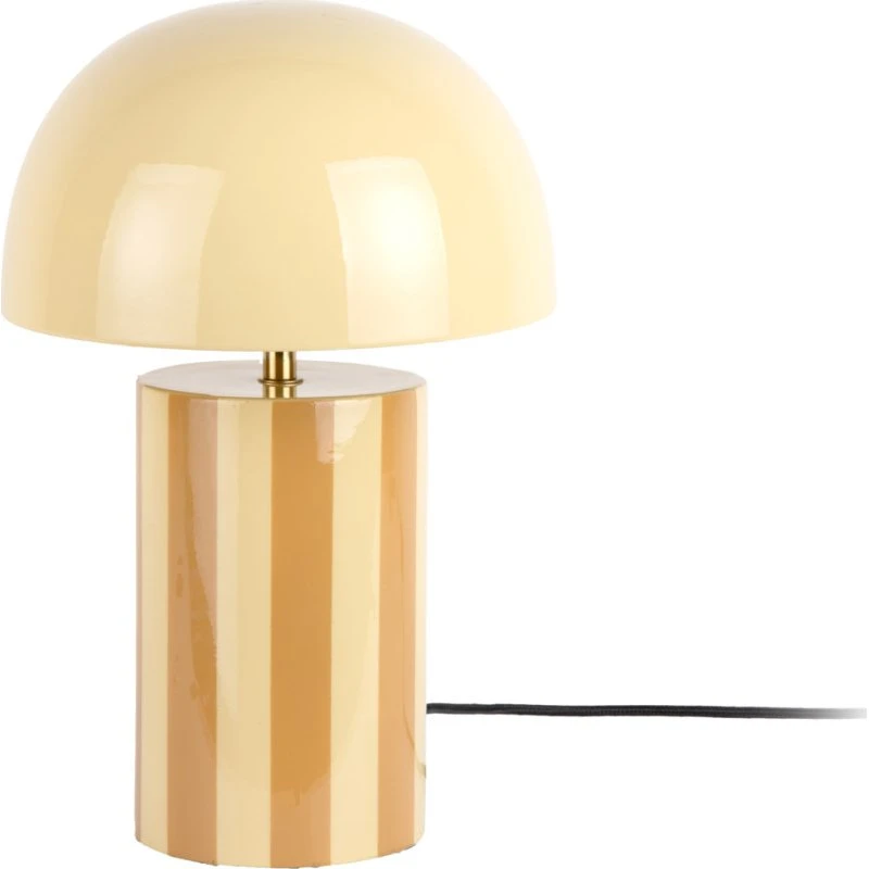 Leitmotiv Rayado Bordlampe - Gul - Stribet Metal