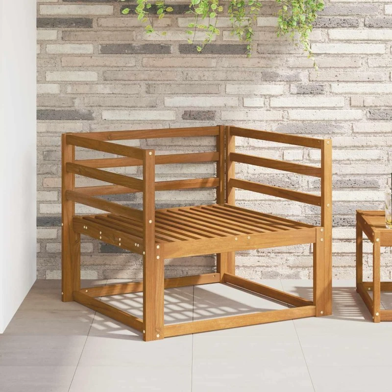 Armlænssæt 2 stk. - Naturfarvet 79 x 4 x 73 cm