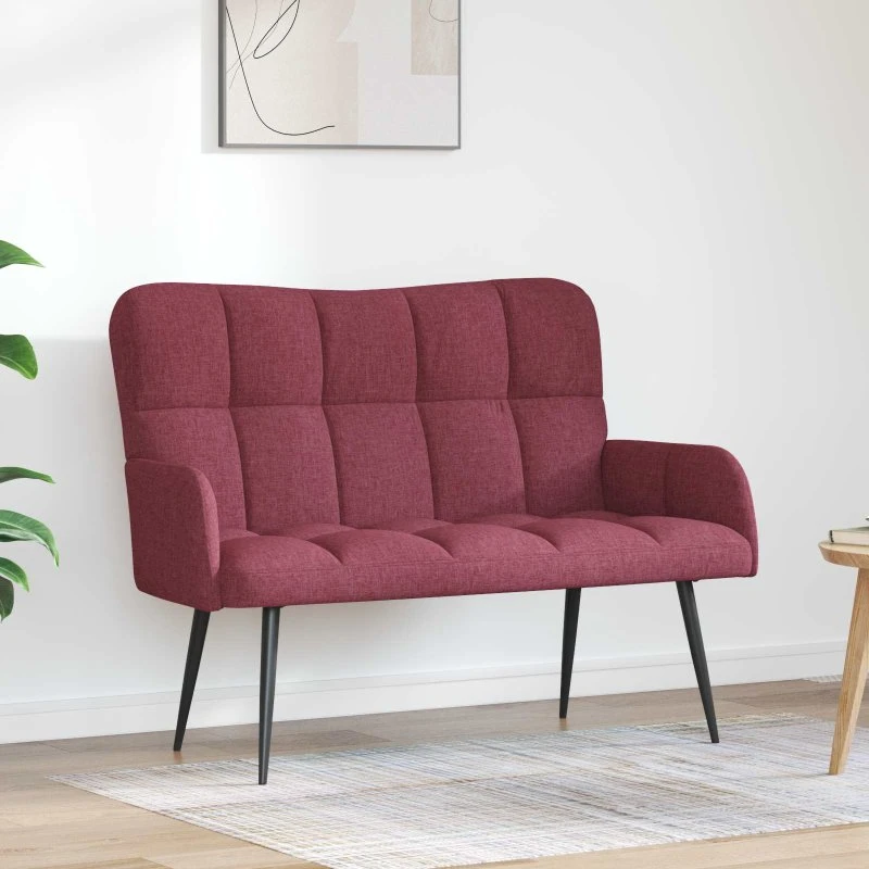 vidaXL Relax 2-personers sofa - Vinrød, 115 x 61 x 87 cm