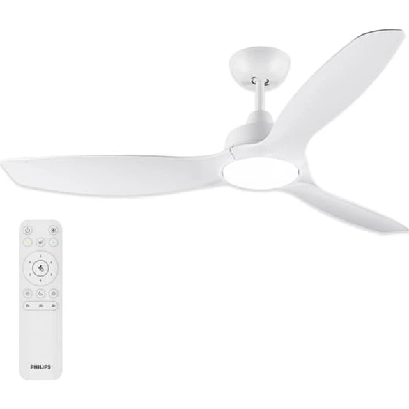 Philips Olas Loftventilatorlampe Ø132 cm - Hvid