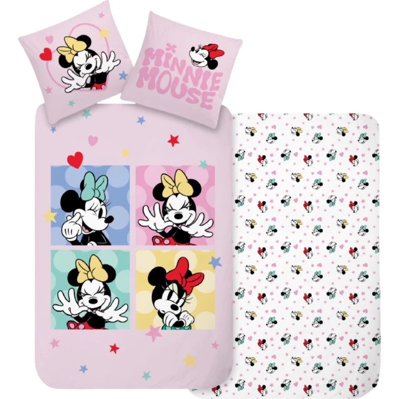 Minnie Mouse Junior sengetøj - 100% bomuld - 100x140 cm
