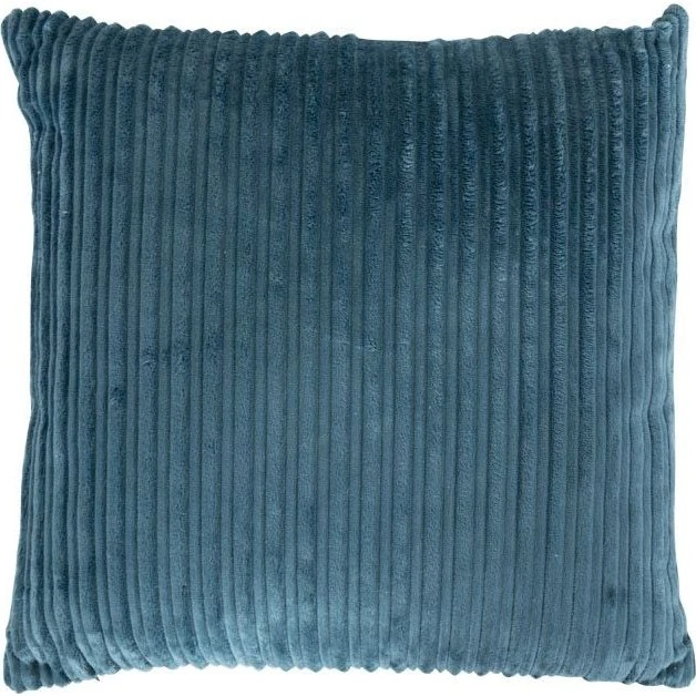 Borg Living Pyntepude 45x45 cm - Petroleumsfarvet Fløjlslook