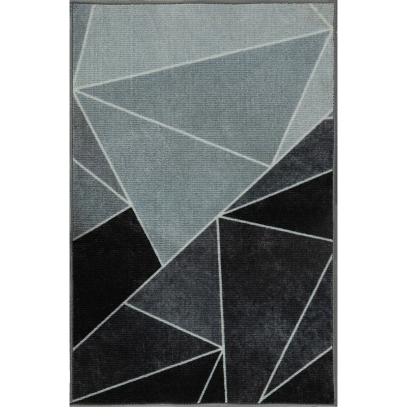 Nordstrand Home Laura Gulvtæppe 160x230 cm - Grå/Sort Grafisk
