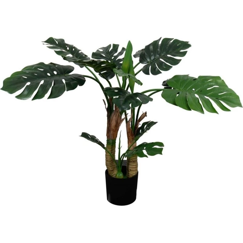 Kunstig Fingerphilodendron Monstera - 100 cm - Grøn