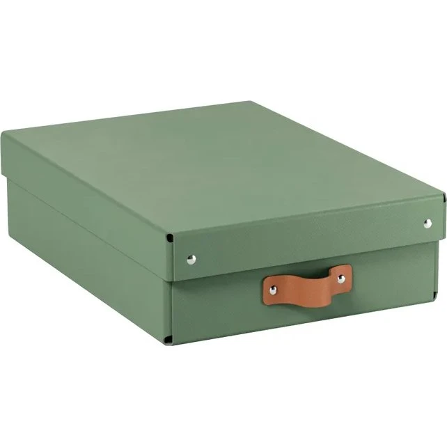 Leitz Puro arkivboks m/låg 270x100x370 mm grøn, 2 stk