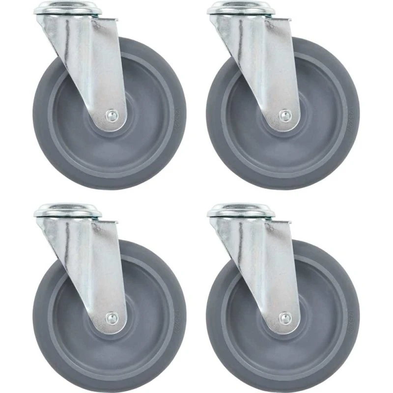 vidaXL Drejehjul med bolthul 125 mm - 4 stk.
