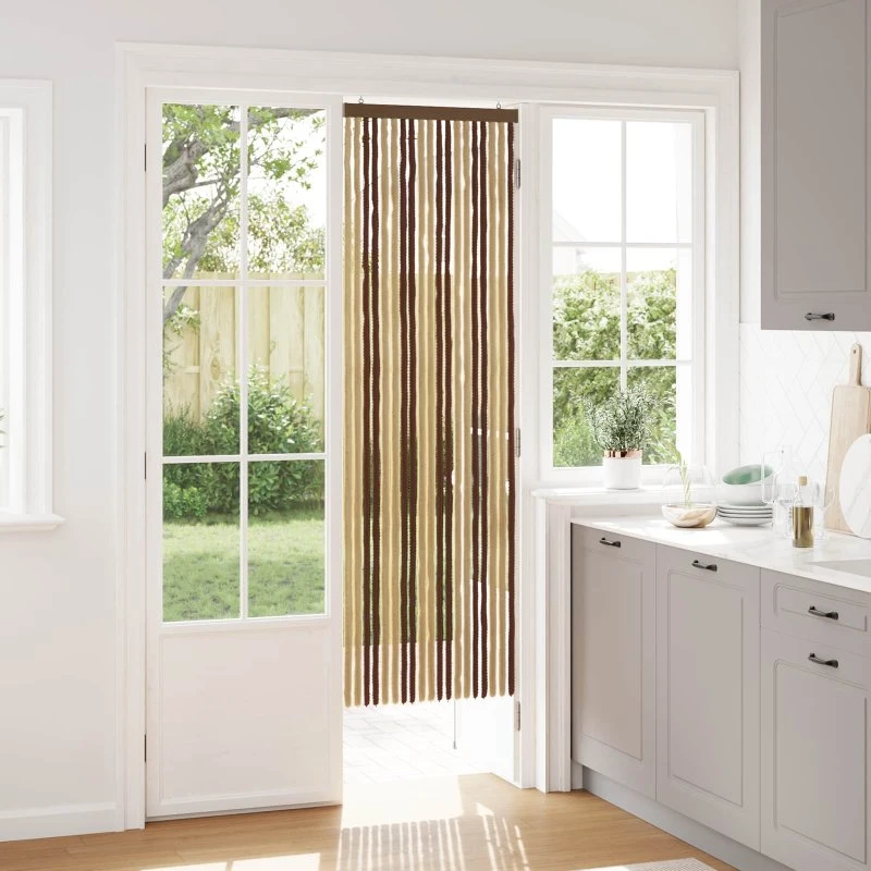vidaXL Insektgardin i Chenille, Brun/Beige, 56 x 185 cm