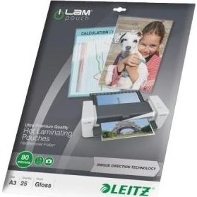 Leitz Lamineringslommer UDT A3 80 µm, 25 stk