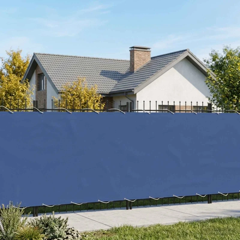 vidaXL Balkonafskærmning 180 x 700 cm Blå med PU-belægning