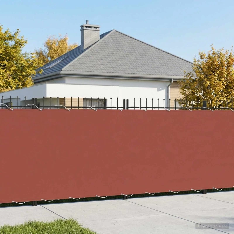 vidaXL Balkon Afskærmning 180 x 700 cm Terrakotta Stof