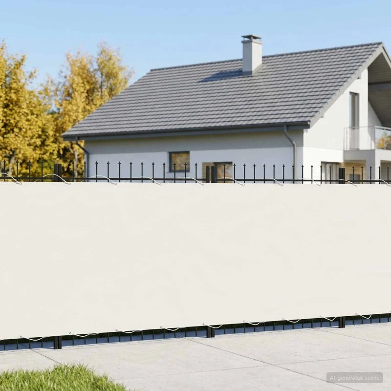 vidaXL Balkon Afskærmning 200 x 300 cm - Hvid med PU-belægning