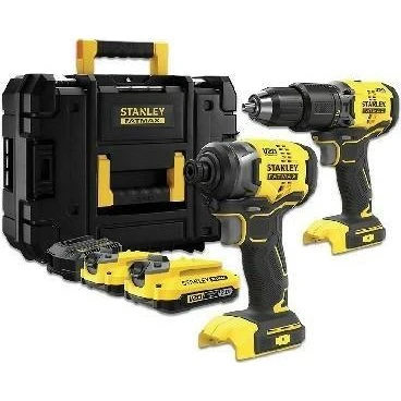 Stanley Fatmax V20 SFMCK461D2T-QW Akku værktøjssæt med 2x2,0 Ah