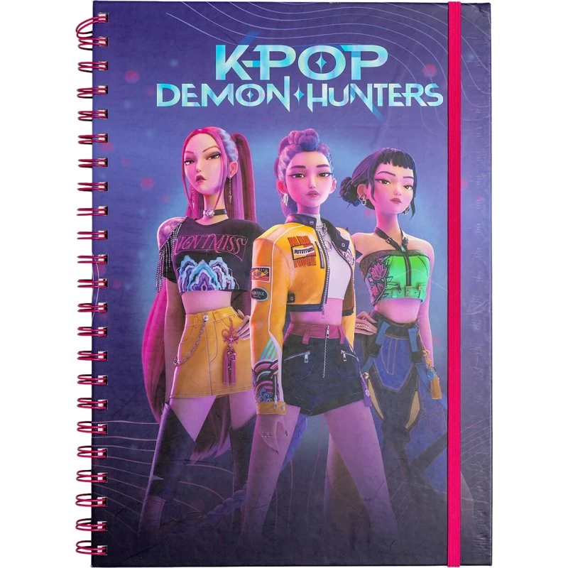 Pyramid K-Pop Demon Hunters Huntrix A4 Wiro Notesbog