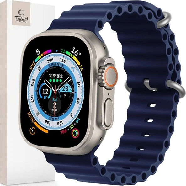 Tech-Protect IconBand Pro til Apple Watch - Midnatsblå