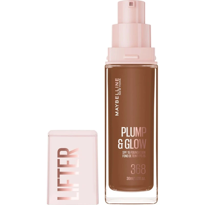 Maybelline New York Lifter Plump & Glow Foundation 368, 30ml