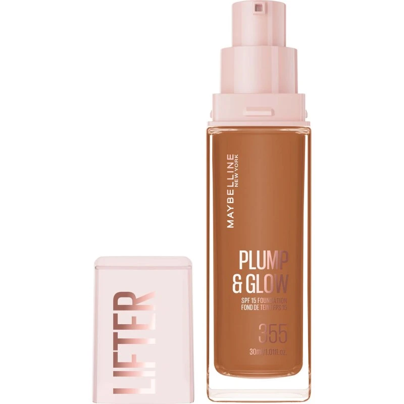 Maybelline New York Lifter Plump & Glow Foundation 355, 30ml