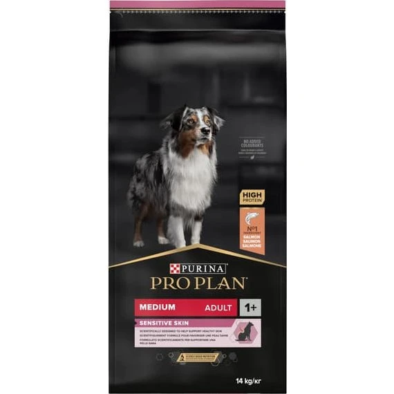 PURINA PRO PLAN Adult Medium Sensitive Skin 14kg - Laks