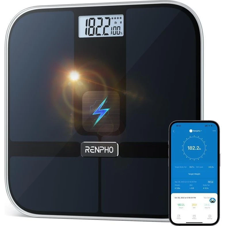 Renpho Elis Solar 2 Smart Analysevægt - Sort